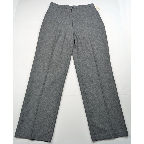 Vintage 70s Pants Levi Strauss Gray Polyester High Waist Misses Size 16 New - Picture 1 of 8